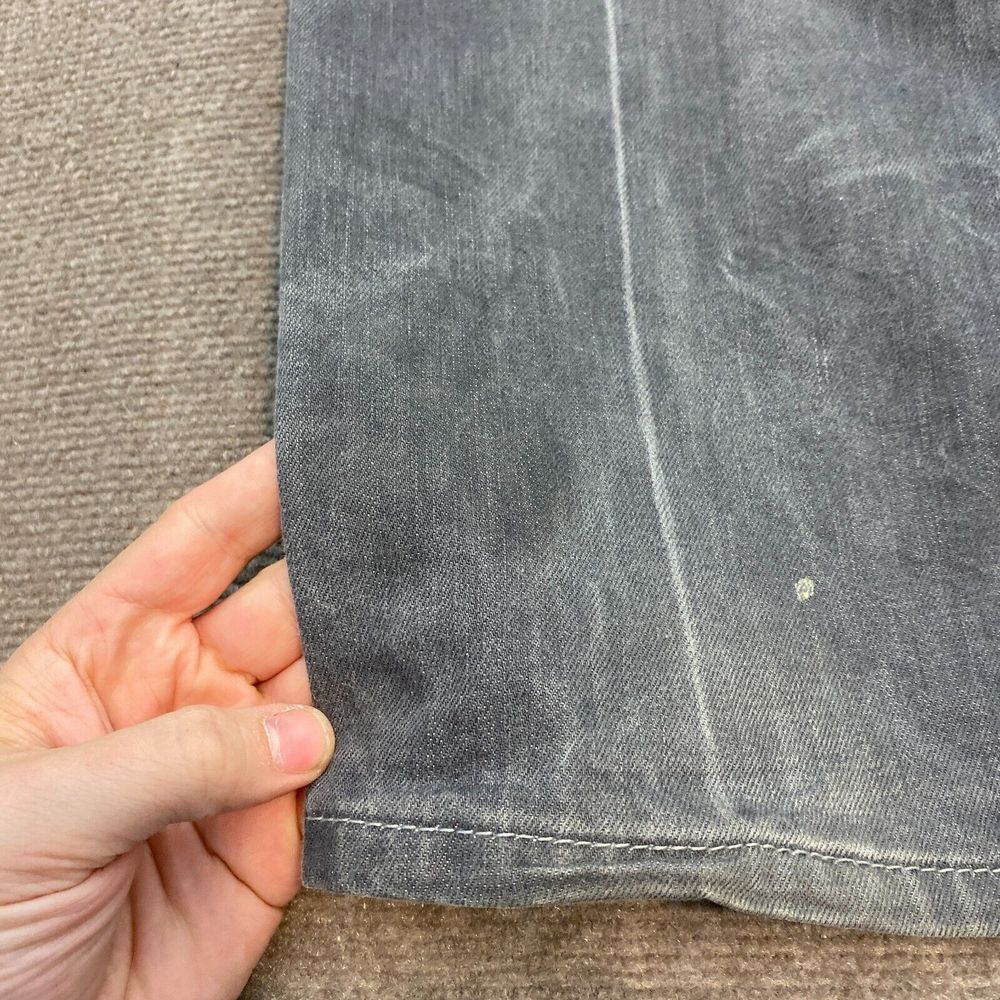 Levi's Jeans Men 36 Fits 37x31 Faded‎ Gray 541 Denim Distressed Straight Fit - Picture 7 of 16